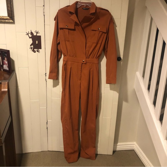 Shein Orange Brown Jumpsuit XS - Picture 2 of 8